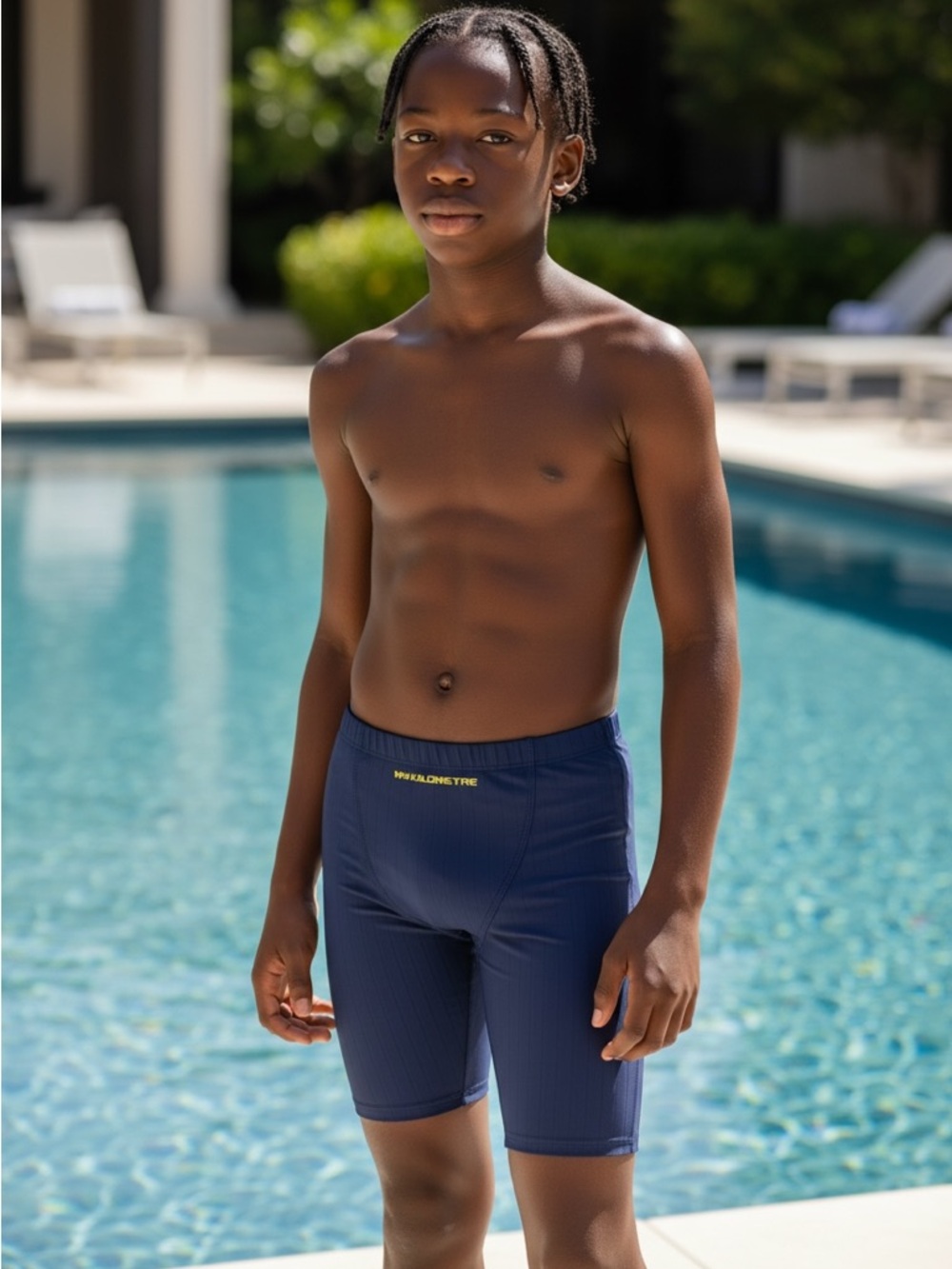 My Kilometre Boy's Navy Blue  Jammers Training Swim Shorts Activewear Summer XXL